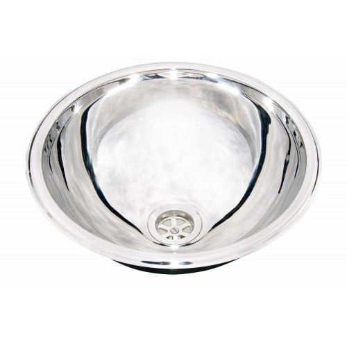 Lavello Semisfera in acciaio inox lucidato a specchio mm 390 diametro