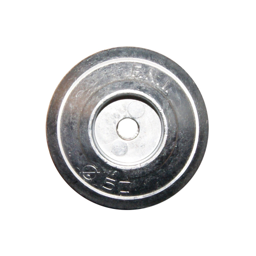 Anodo in timone tondo in alluminio diametro 70 mm